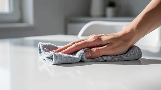 mains posées sur la poitrine dans une cuisine calme ambiance douce et naturelle