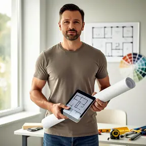 femme cuisinière française souriante en cuisine avec lumière douce